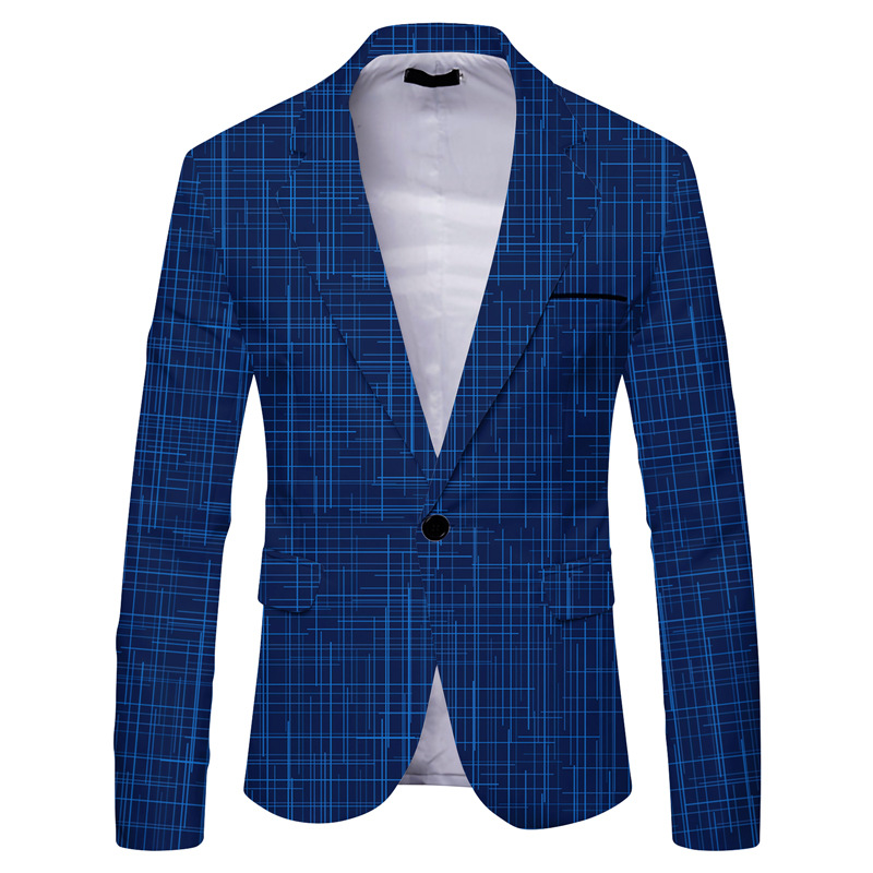 Men's casual slim suit jacket 8 01