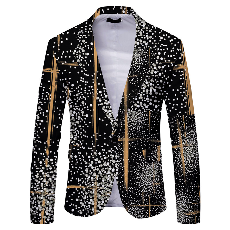 Men's casual slim suit jacket 7 01