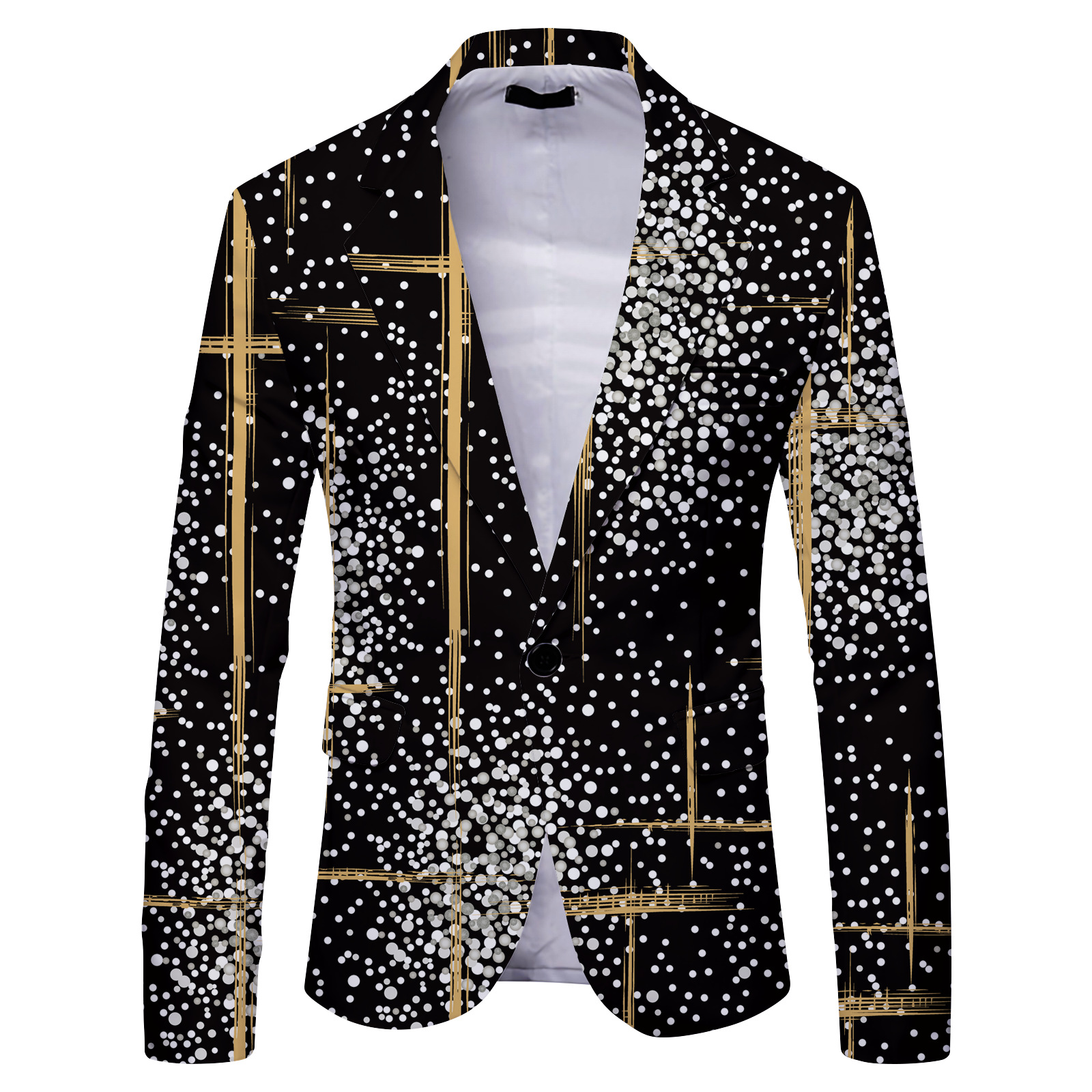 Men's casual slim suit jacket 7 02