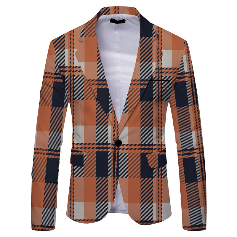 Men's casual slim suit jacket 6 01