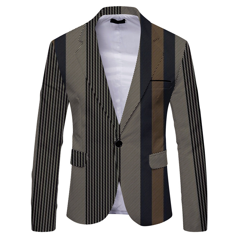 Men's casual slim suit jacket 2