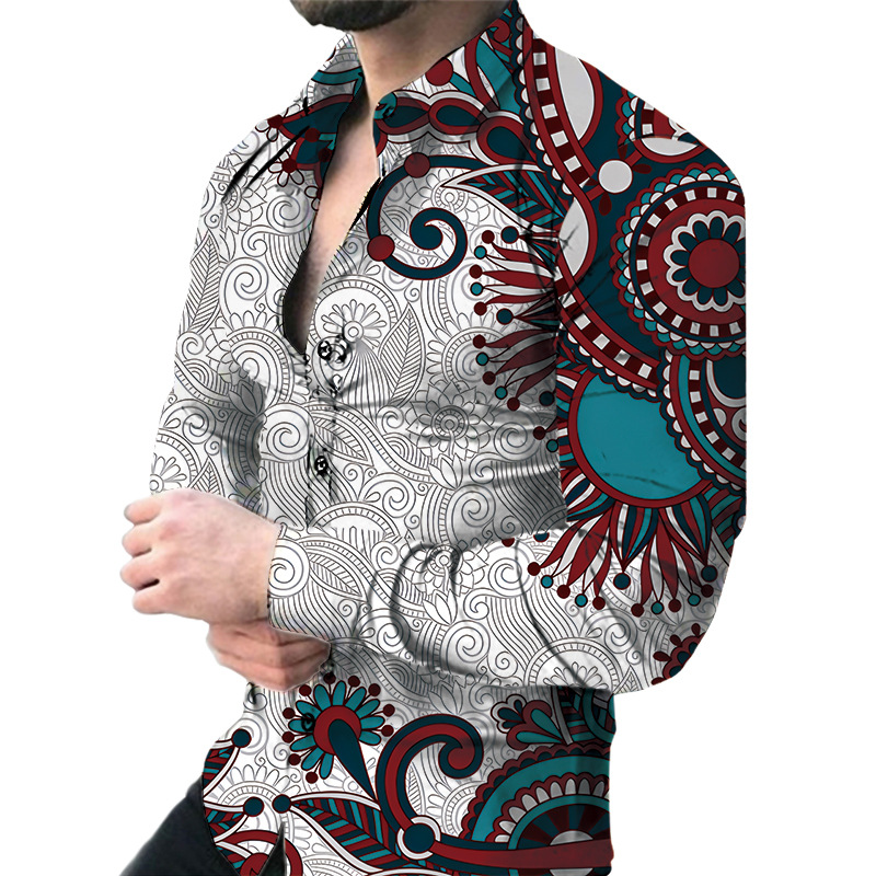 Printed Cardigan Long Sleeve Shirt 11 02